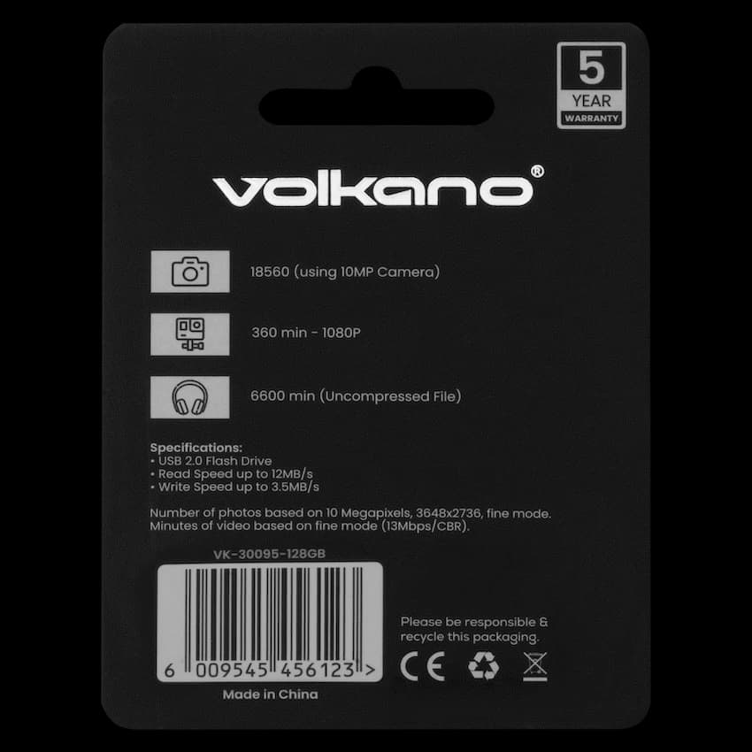 Volkano USB 2.0 Flash Drive 128gb 2