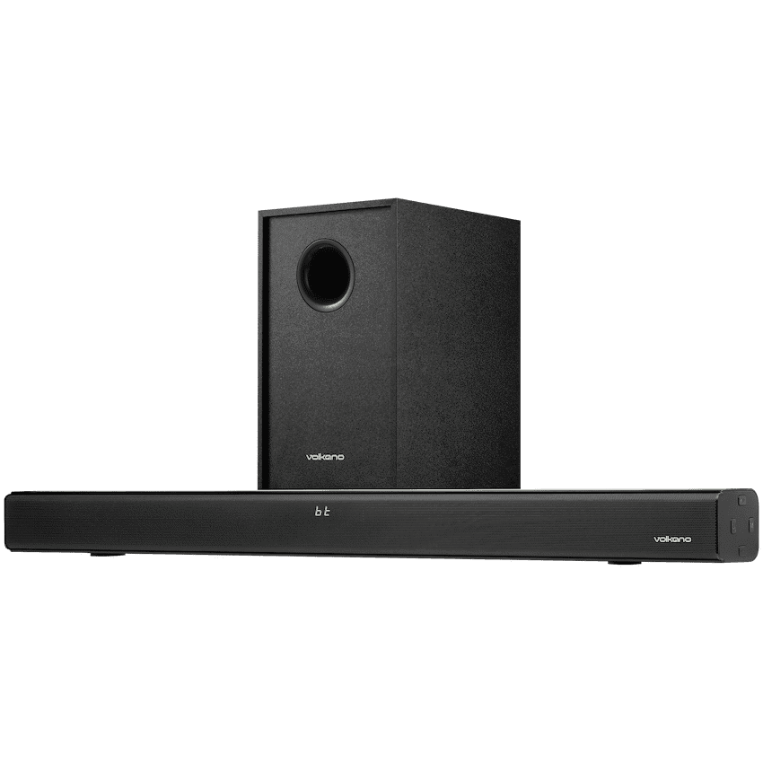 Volkano Cascade 50w Soundbar + Wired Subwoofer - Black 1