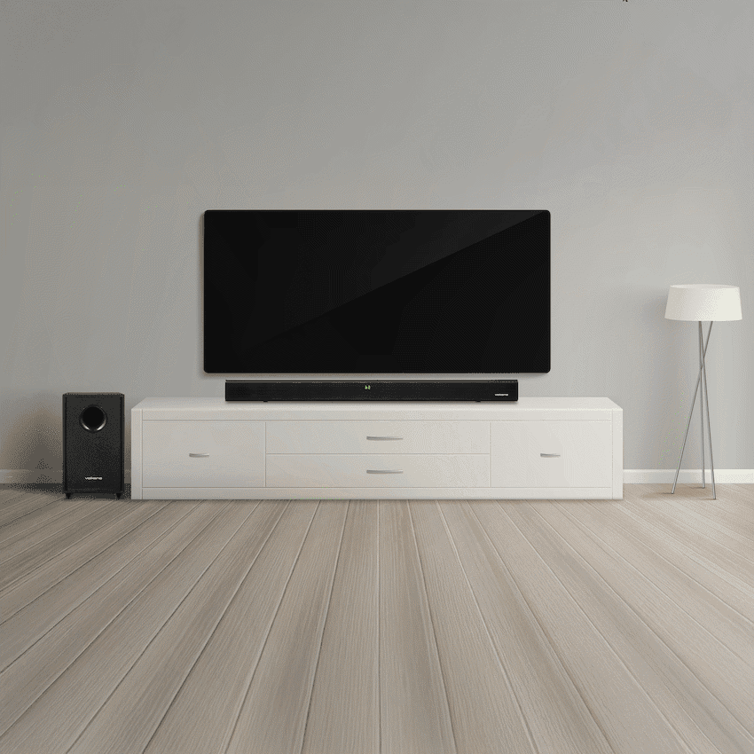 Volkano Cascade 50w Soundbar + Wired Subwoofer - Black 7