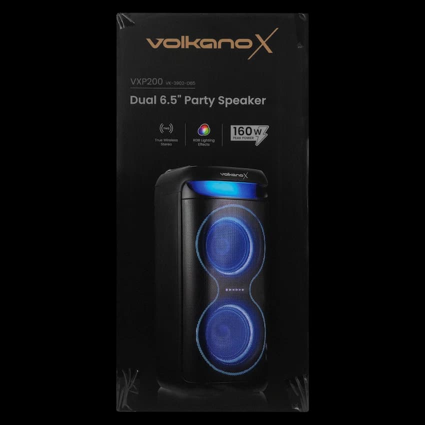 VolkanoX VXP200 Dual 6.5" Party Speaker  - Black 12