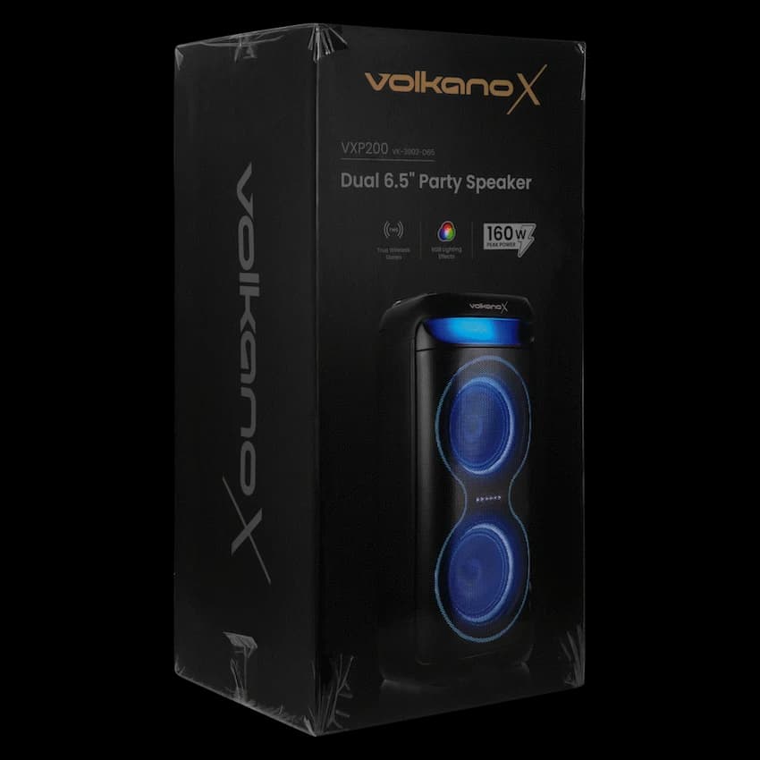 VolkanoX VXP200 Dual 6.5" Party Speaker  - Black 13