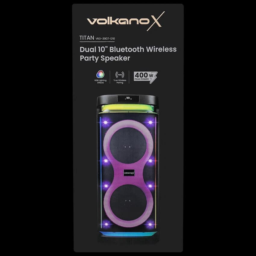 Volkano X Titan Series Dual 10" Party Speaker 9