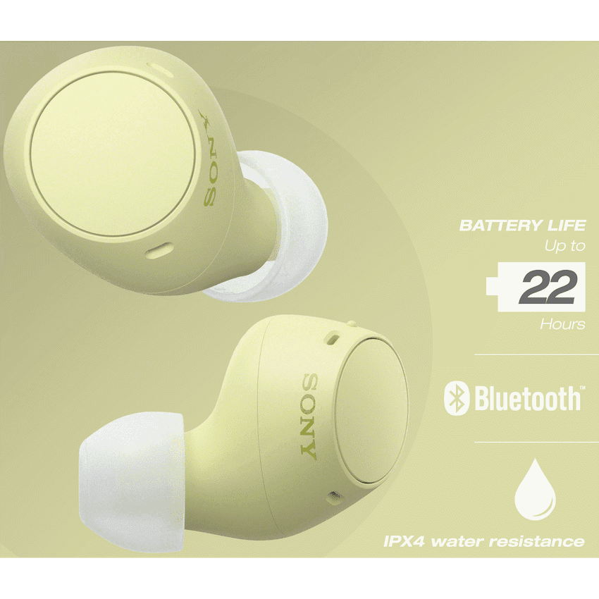 Sony C510 TWS Yellow 4