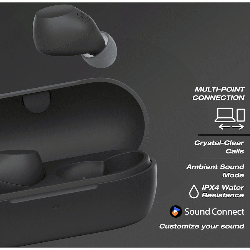 Sony WF-C710N True Wireless Earbuds (Black) 8