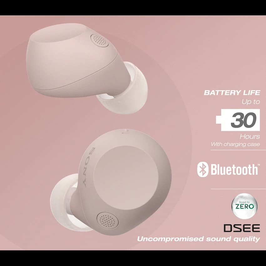 Sony WF-C710N True Wireless Earbuds (Pink) 7
