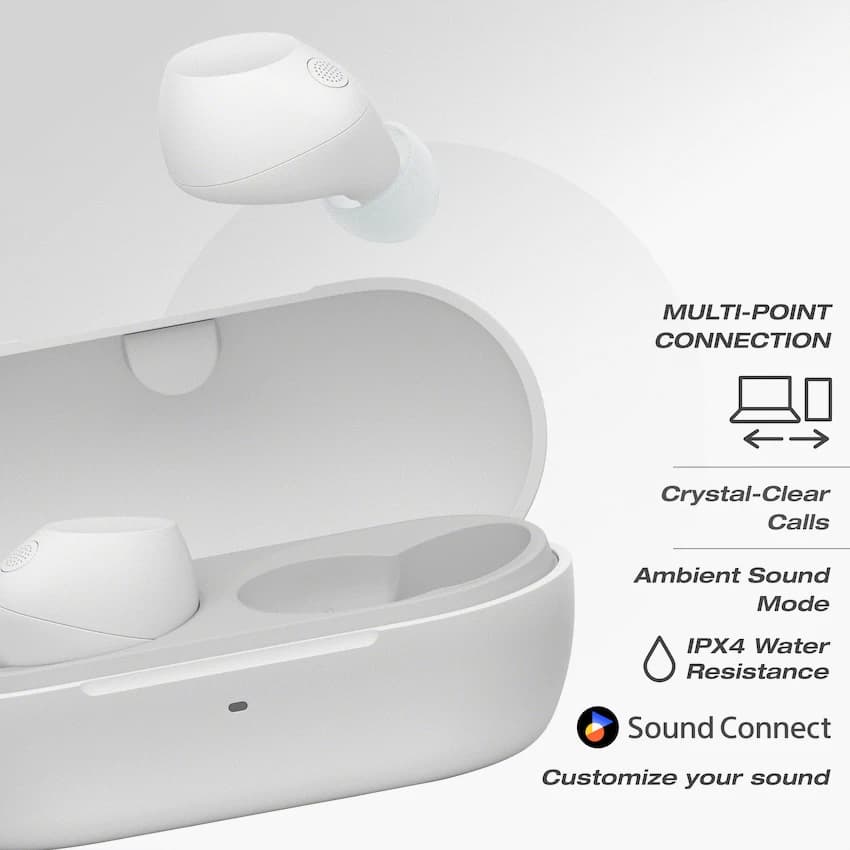 Sony WF-C710N (White) True Wireless Earbuds 8