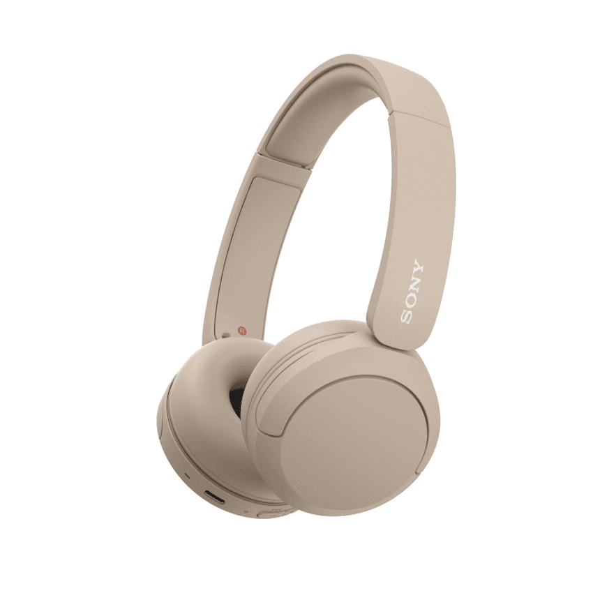 Sony WH-CH520 (Beige) Bluetooth On-Ear Headphones 1