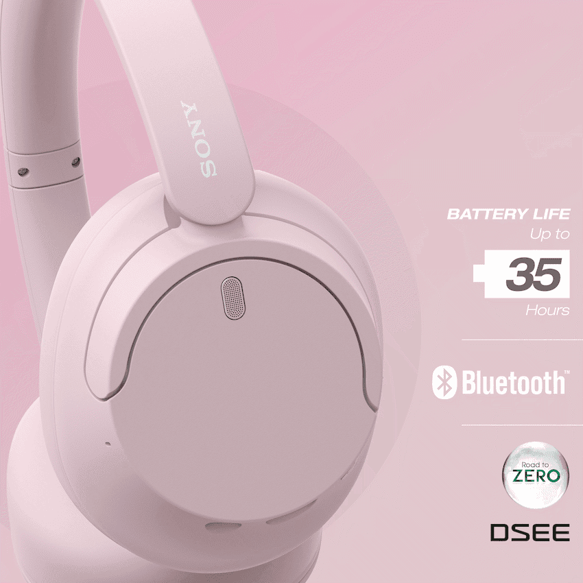 Sony WH-CH720 (Pink) Noise Cancelling Over-Ear Headphones 12