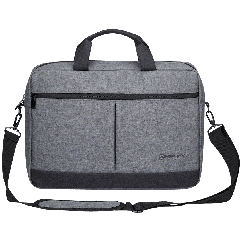 Amplify Ingwe 15.6"Laptop Shoulder Bag Black/Charcoal 1