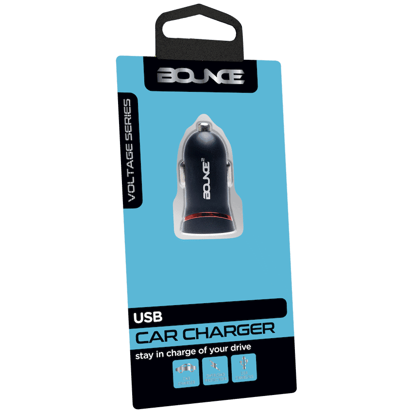 Bounce Voltage Series USB Car Charger 1a 2