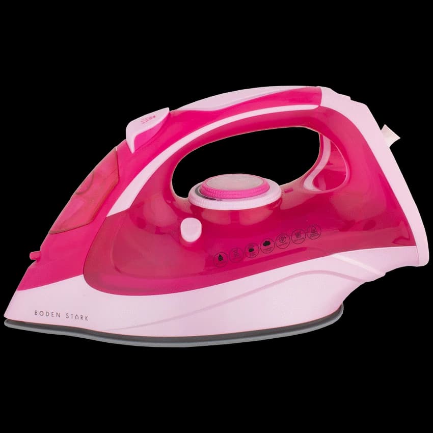 Boden Stark 2600W Ceramic Steam Iron - Pink 1