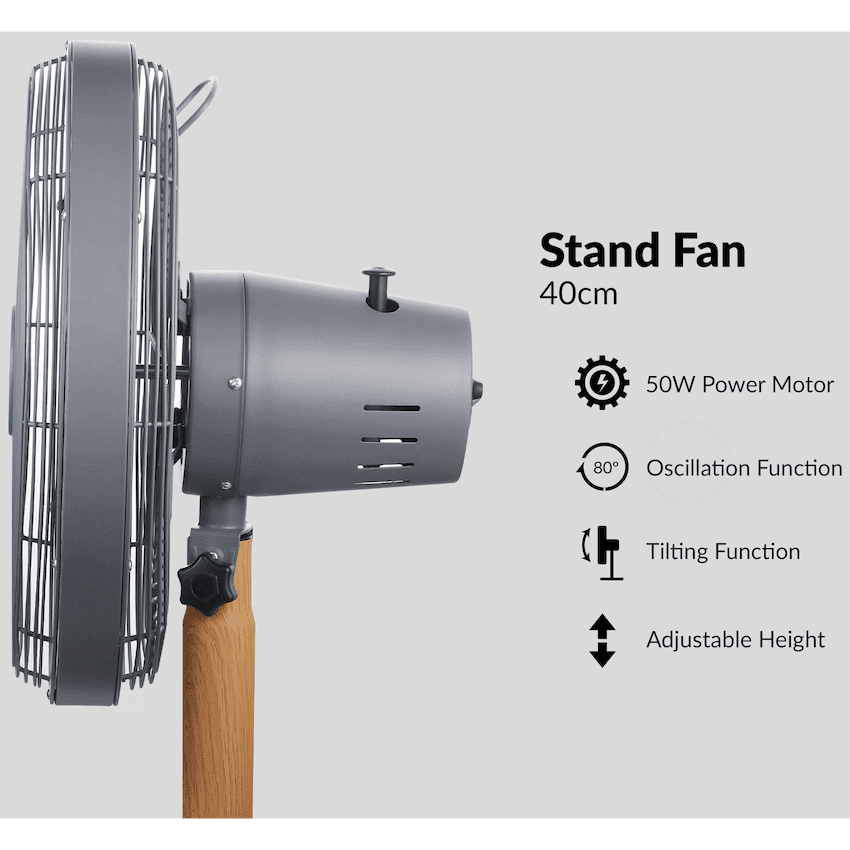 Boden Stark 40cm Stand Fan 10