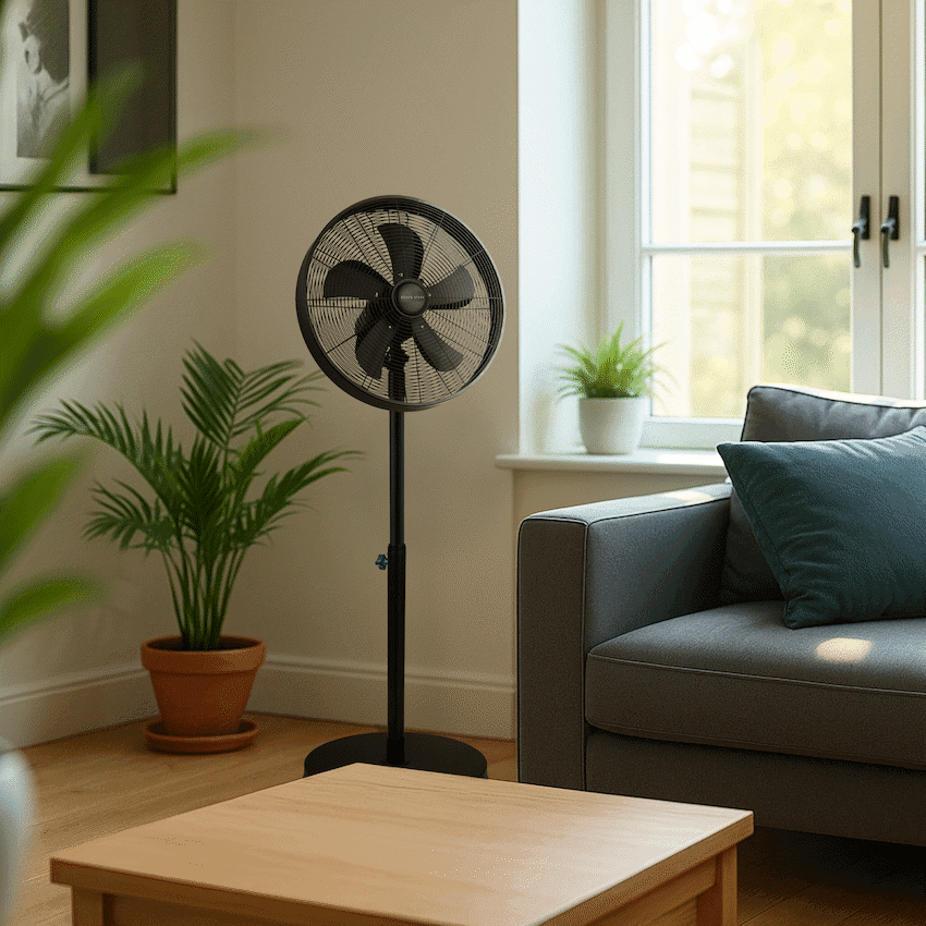 Boden Stark 40cm Stand Fan - Black 10