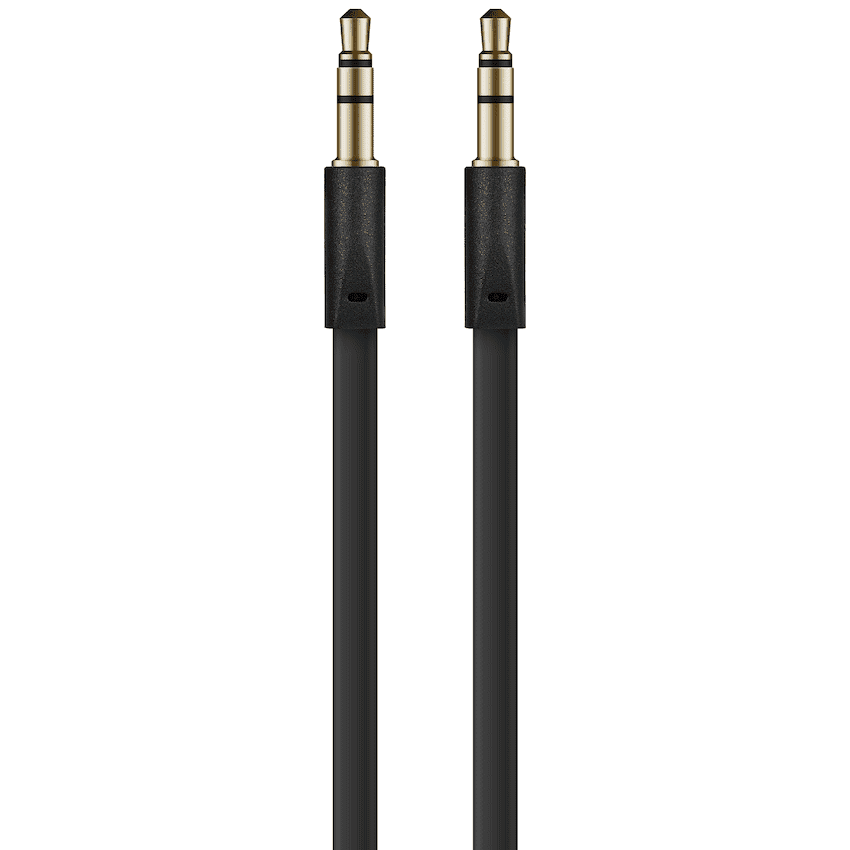 Volkano Slim Series Aux Cable 2m - Black 6