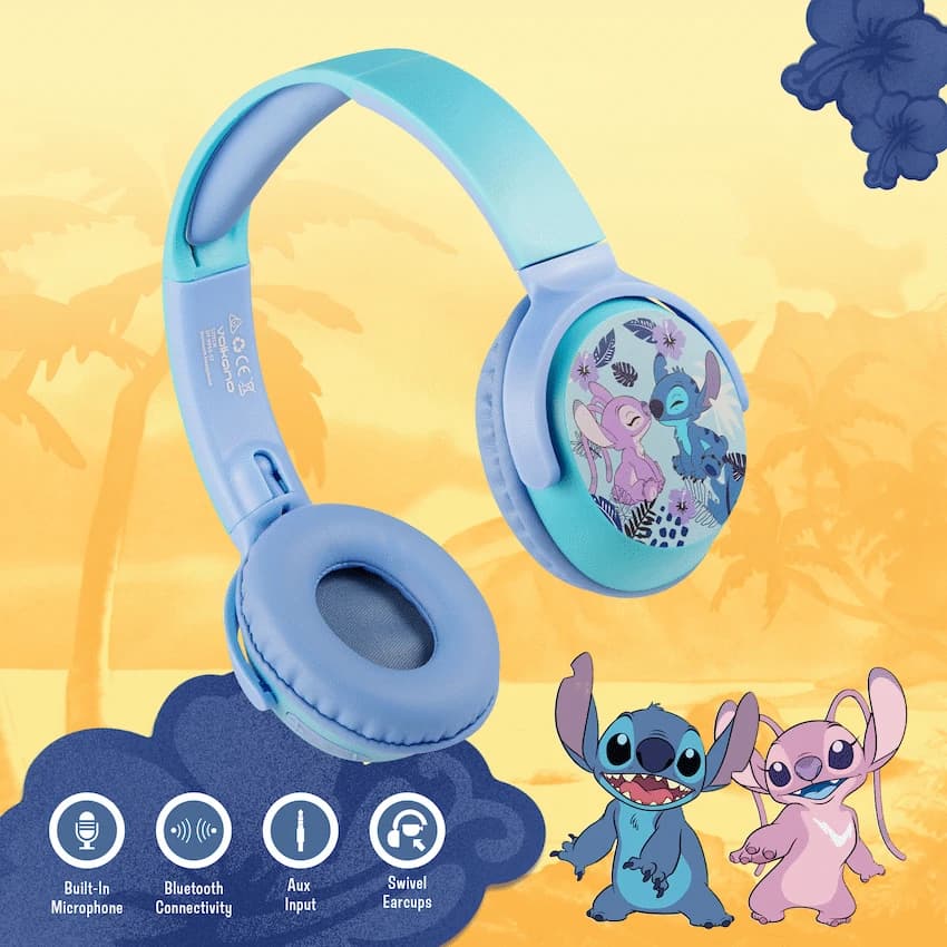 Disney Stitch Bluetooth Wireless Stereo Headphones 5