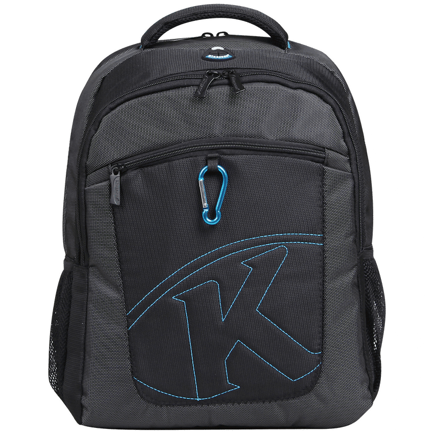 Kingsons 15.6" black laptop backpack with key chain 1