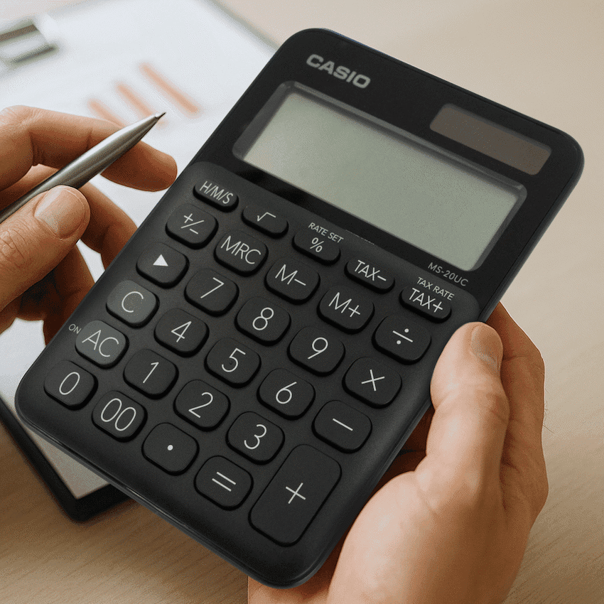 Casio MS-20UC - Desktop Calculator 12-Digit - Black 7