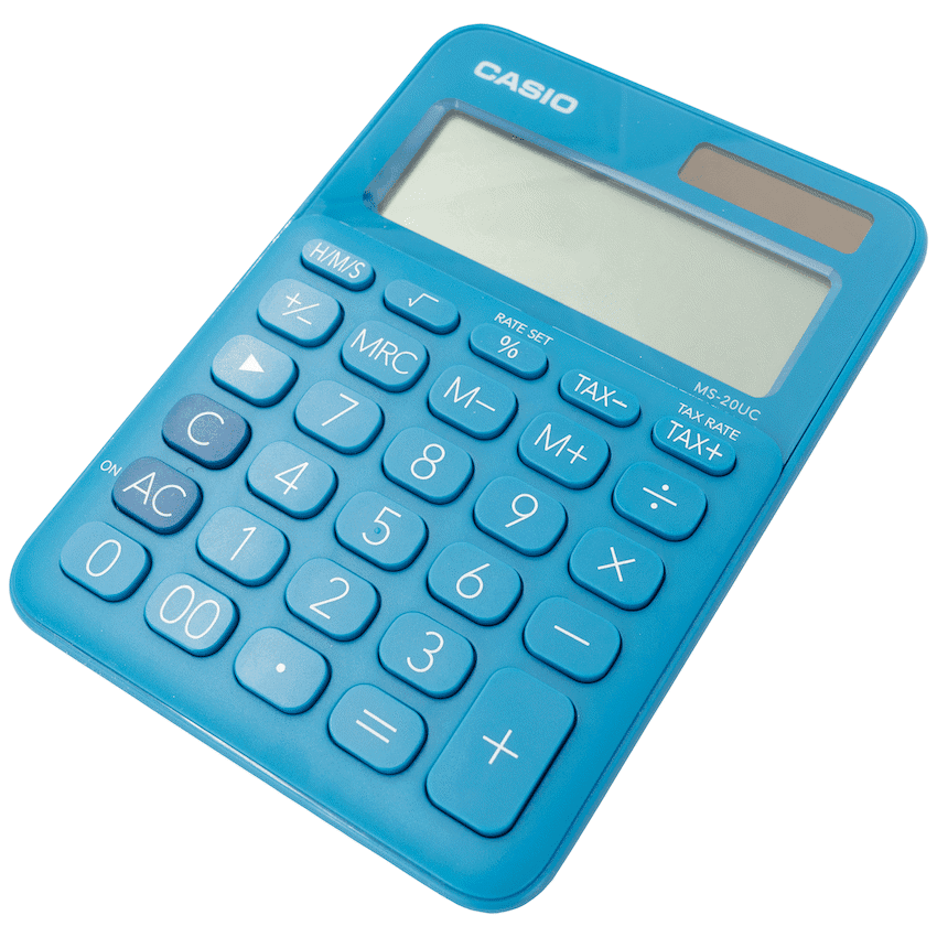 Casio MS-20UC - Desktop calculator 12 Digit - Blue 4