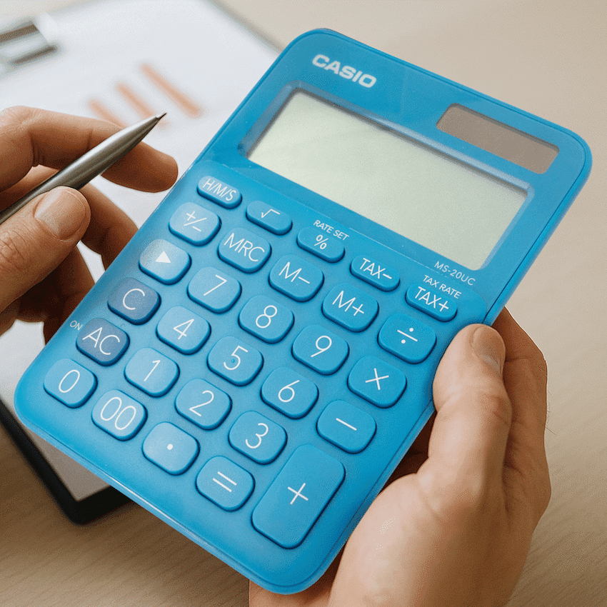 Casio MS-20UC - Desktop calculator 12 Digit - Blue 7