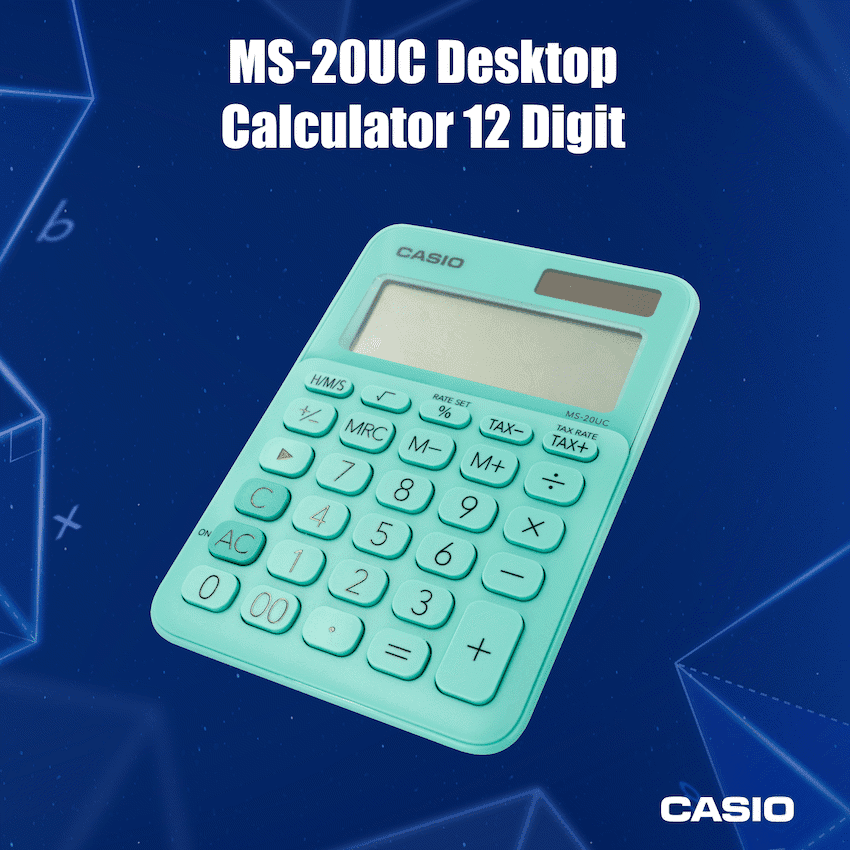 Casio MS-20UC - Desktop calculator 12 Digit - Green 3