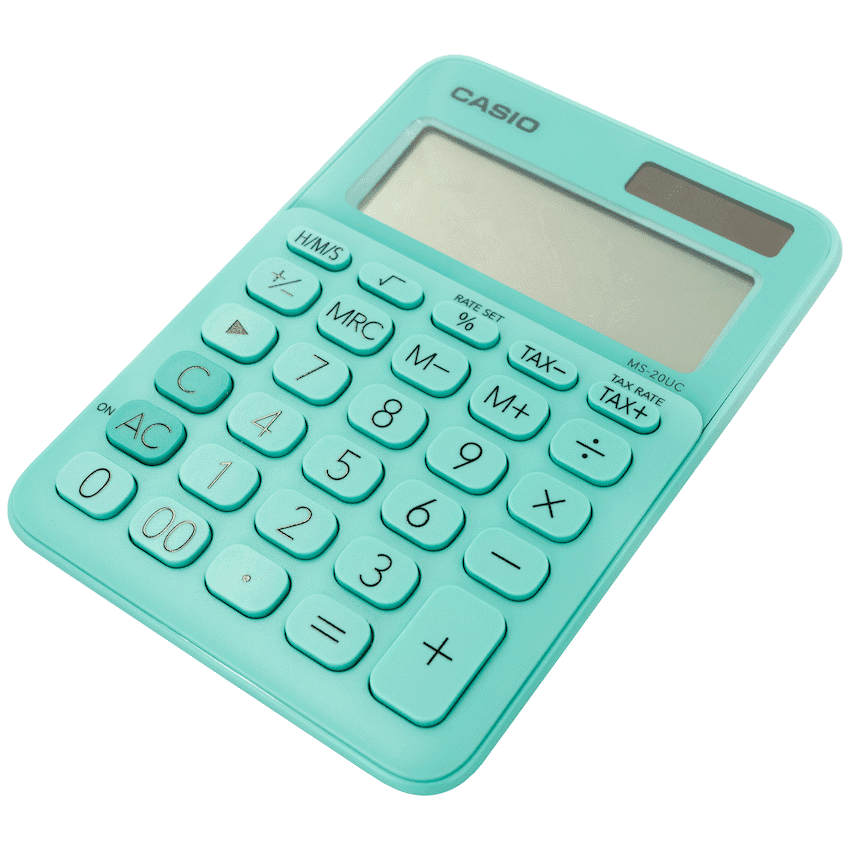 Casio MS-20UC - Desktop calculator 12 Digit - Green 4