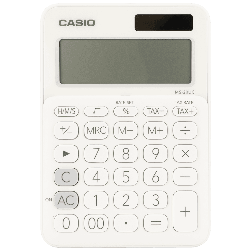 Casio MS-20UC - Desktop calculator 12 Digit - White 1