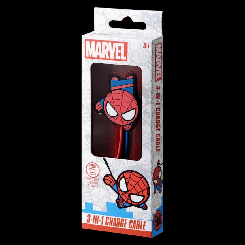 Marvel 3-in-1 Charging Cable - Spider-Man 3