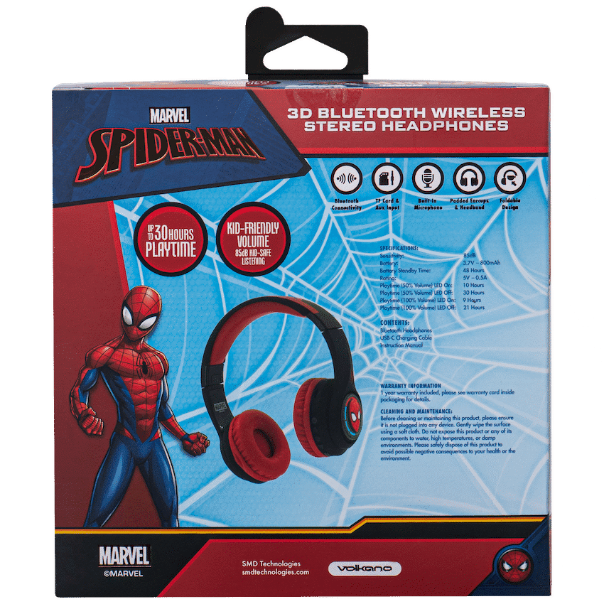 Marvel Spider-Man 3D Bluetooth Headphones 6