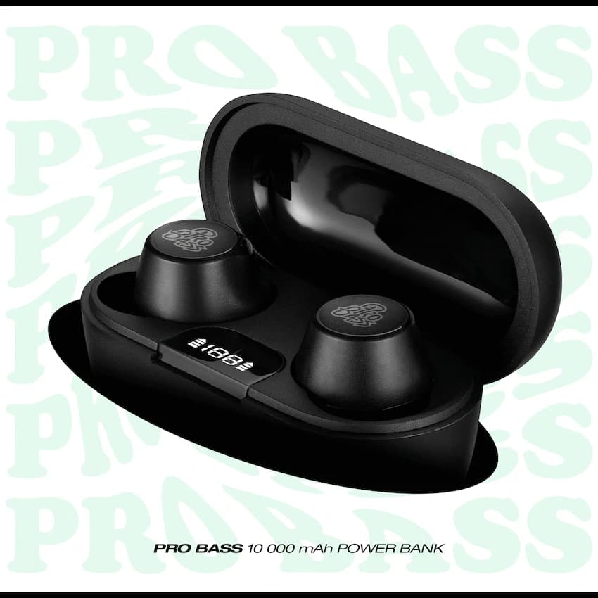 Pro Bass Nova Series TWS Earphone - Black 7