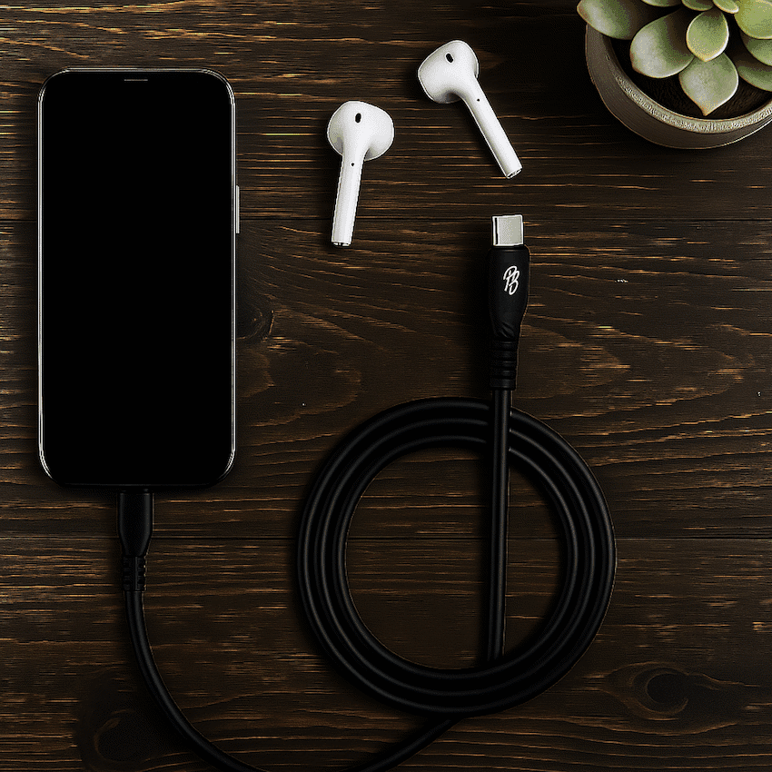 Pro Bass Fuse Series 1m Type-C to Type-C Cable - Black 5