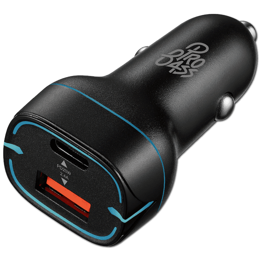 Pro Bass AutoPower Series 32w Dual USB and Type-C Car Charger 2