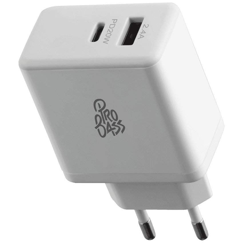 Pro Bass RapidCharge Series 32w Dual USB and Type-C Wall Charger 1