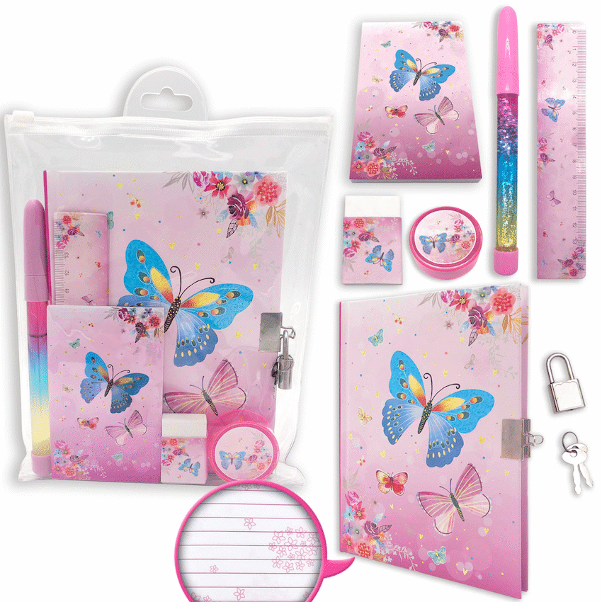 Quest Butterfly Stationery Set Multi - USA 1