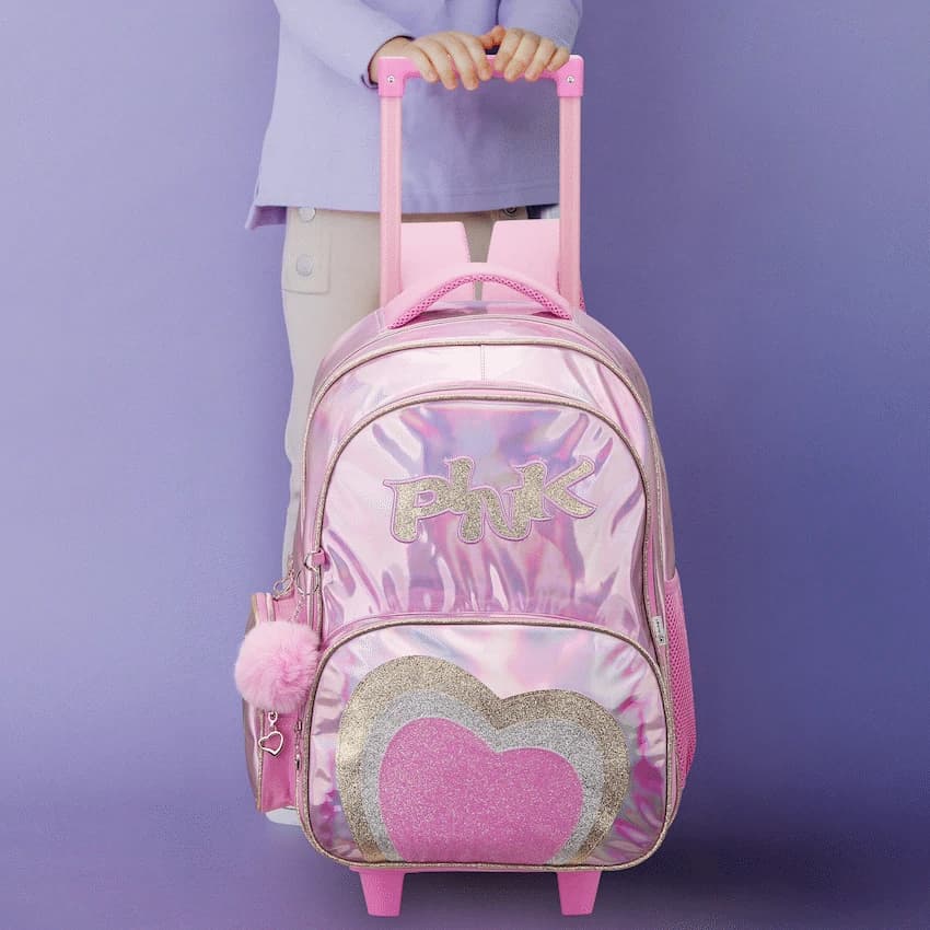 Quest Mirror-Glitz Trolley Backpack - Pink 6