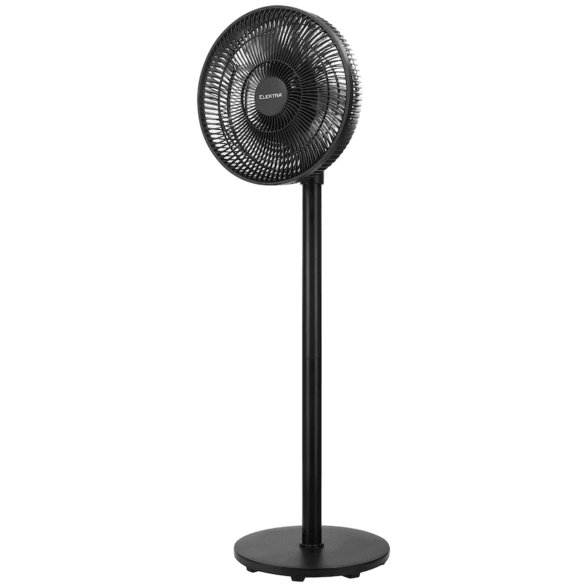 Elektra 30cm Stand Fan - Black 9