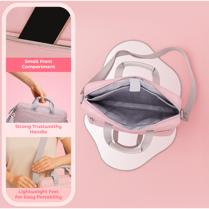 SupaNova Macy 15.6" Laptop Shoulder Bag Pink 4