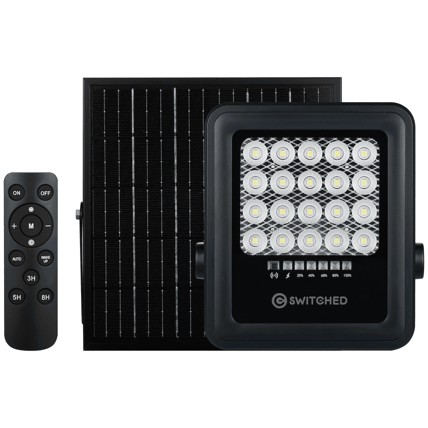 Switched Urban Pro Series - 50w Solar Floodlight with Remote 6
