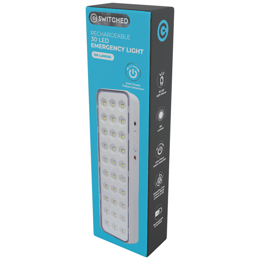 Switched 30 LED Emergency Light AC 150 Lumen 2