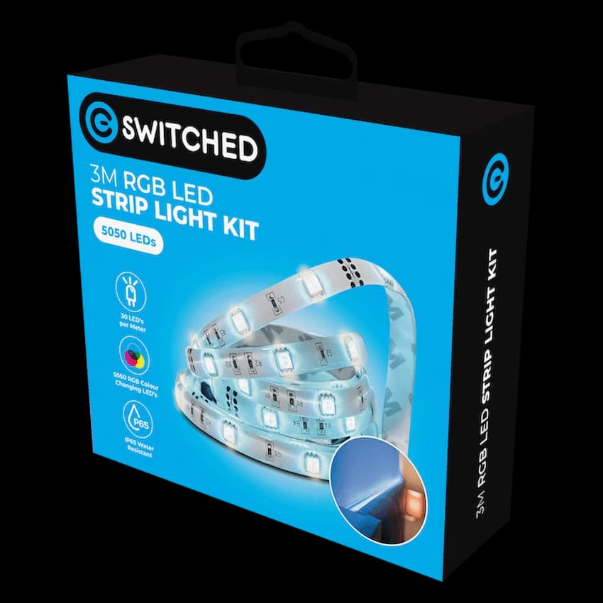 Switched 3m RGB LED Strip Light Kit 2