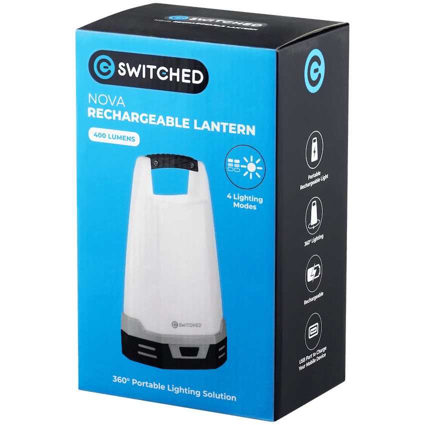 Switched Nova Rechargeable Lantern - Grey 4