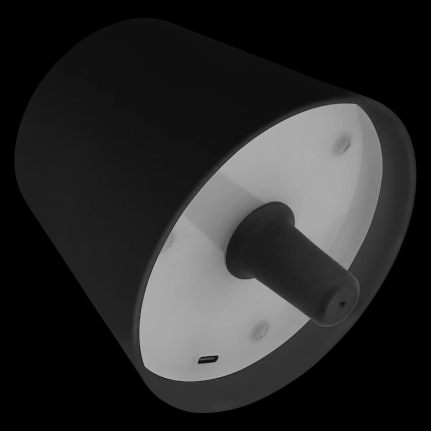 SWITCHED Sleek Series - Universal Rechargeable LED Bottle lamp - Black 3