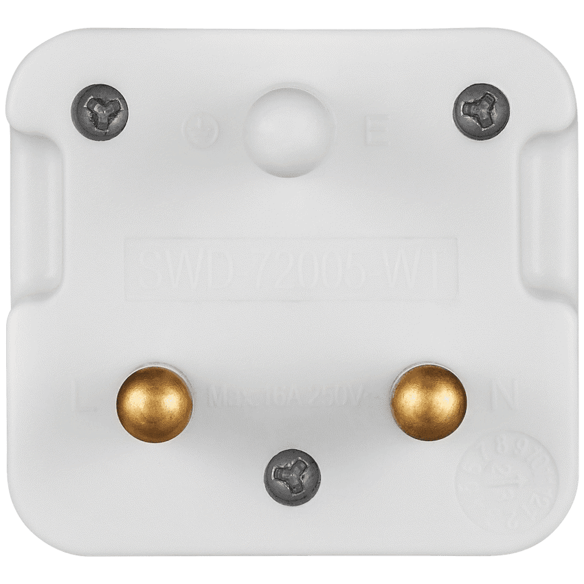 Switched 1-Way Schuko Adaptor 3