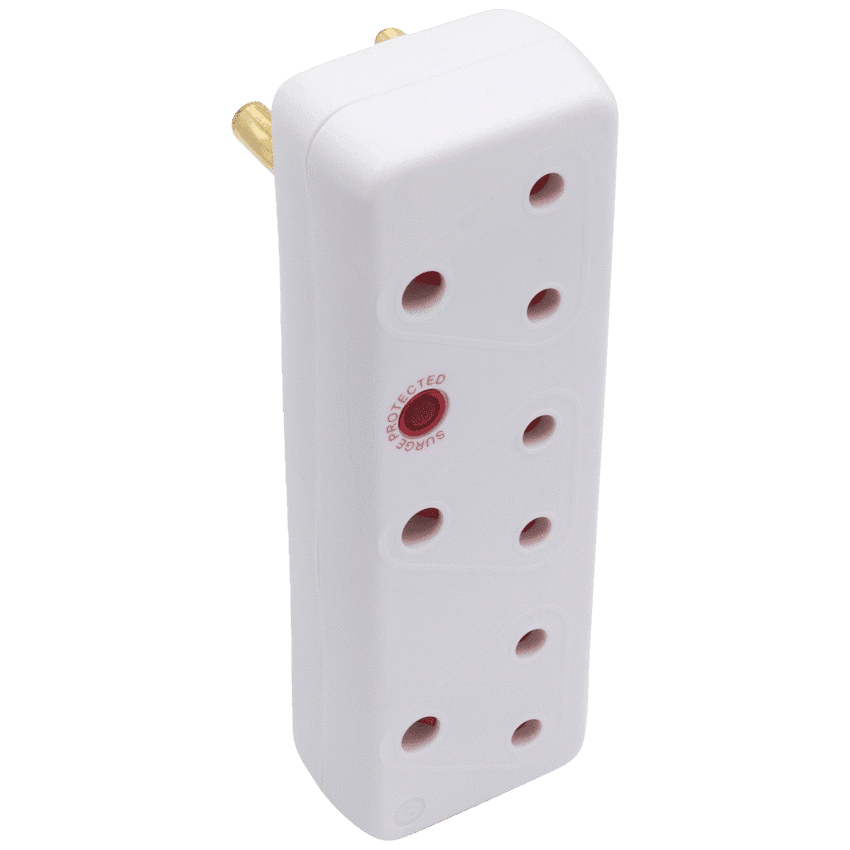 SWITCHED 3 Way Medium Surge 16A Adaptor 6