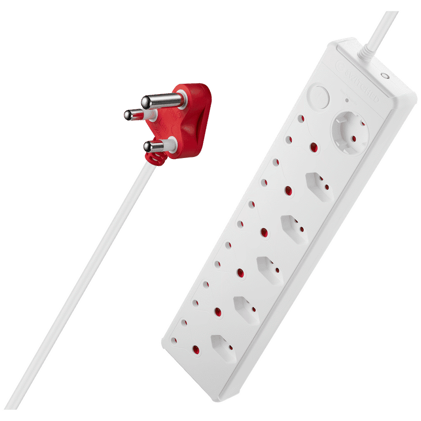 Switched Medium Surge 12-Way Multiplug 0.5m 2
