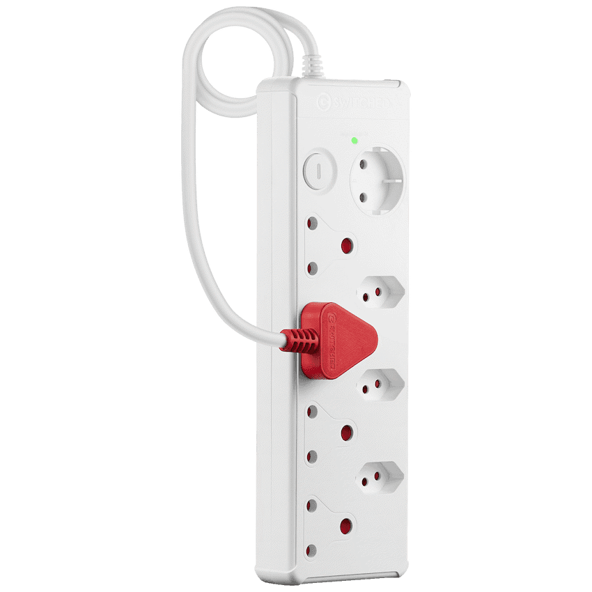 Switched Medium Surge 8-Way Multiplug 0.5m 2