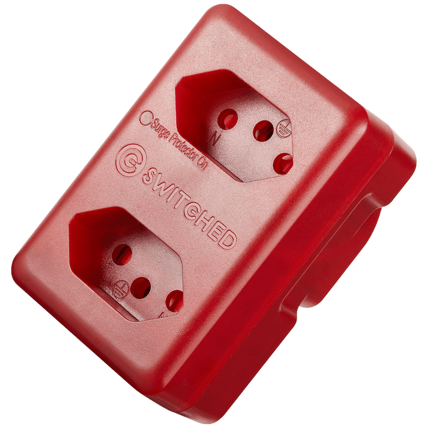 Switched High Surge 2-Way Network Router Safe Adaptor 3