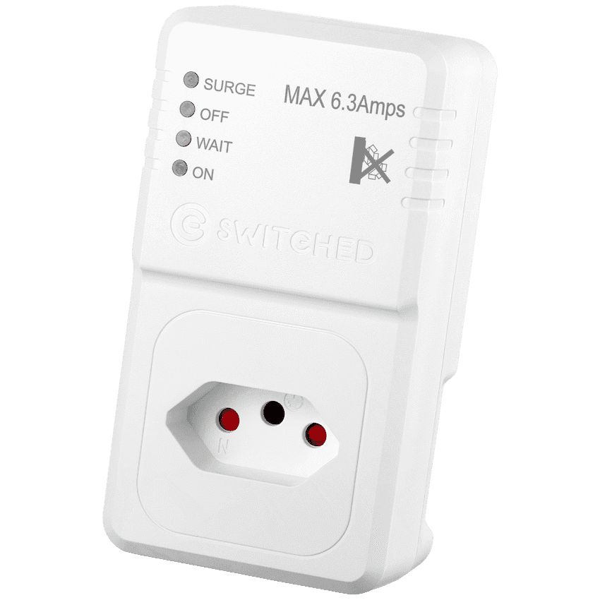 Switched 1-Way TV Surge Adaptor with SANS 164-2 2