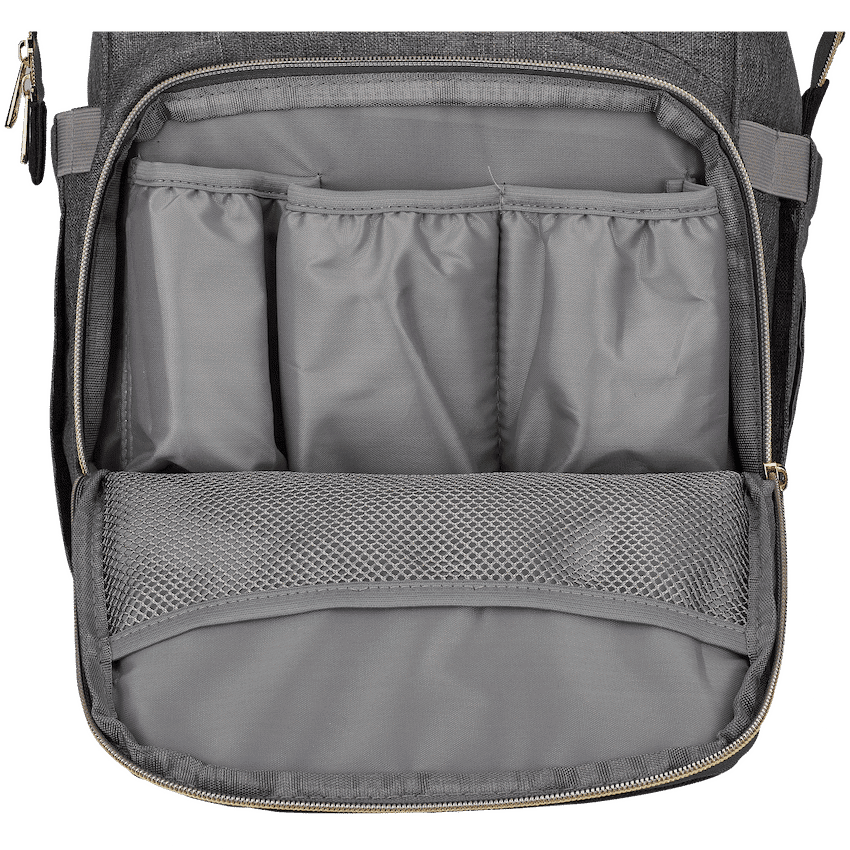 Totes Babe Alma Diaper Backpack Colourblock - Grey/Charcoal 4