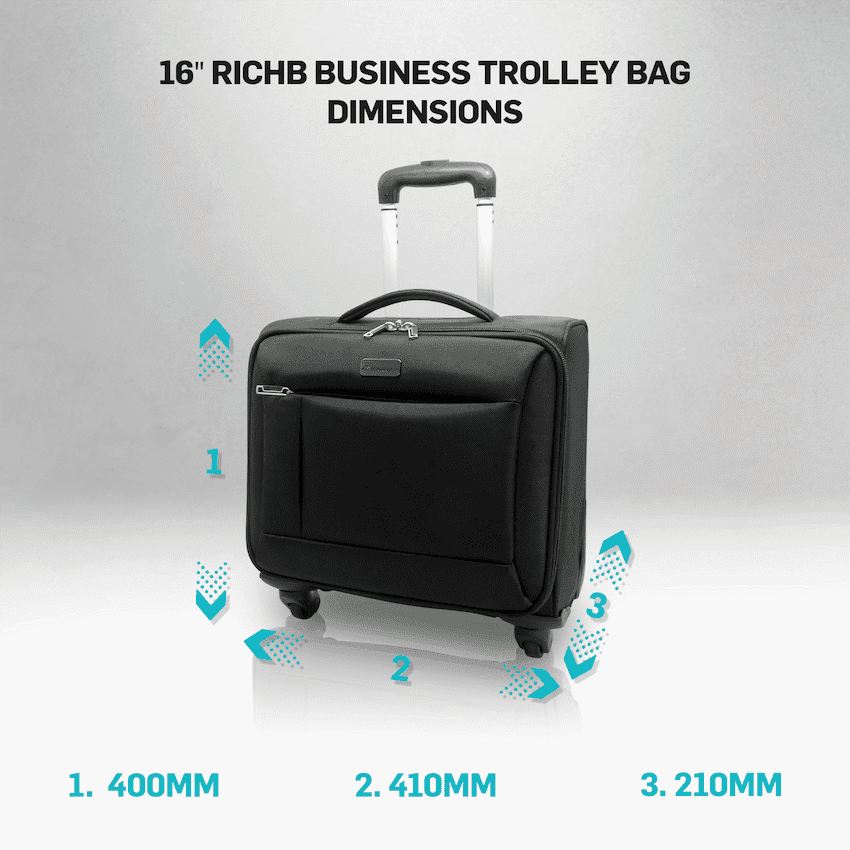 Travelwize RichB Business Trolley 16" - Black 7