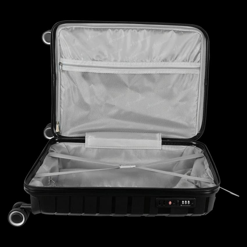 Travelwize Java PP 4-Wheel Spinner 55cm Luggage - Black 8